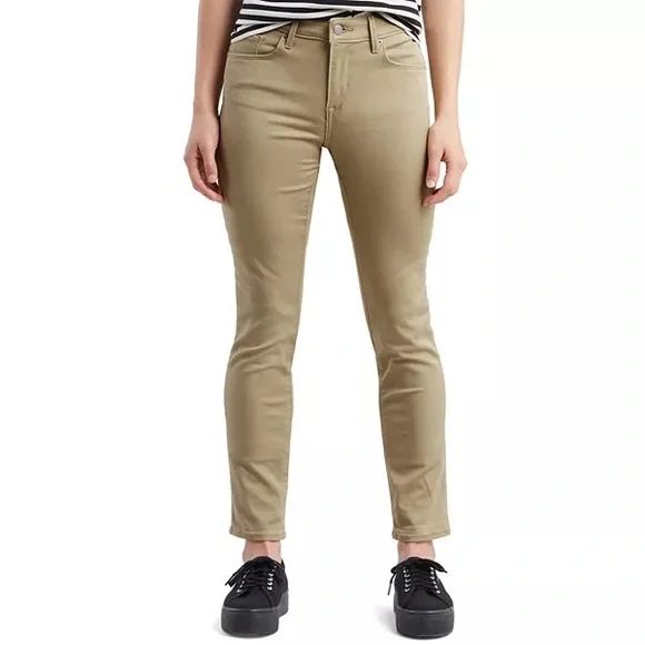 Levi’s Mid Rise Skinny Woman’s Jeans (tan). NWOT - Picture 1 of 2